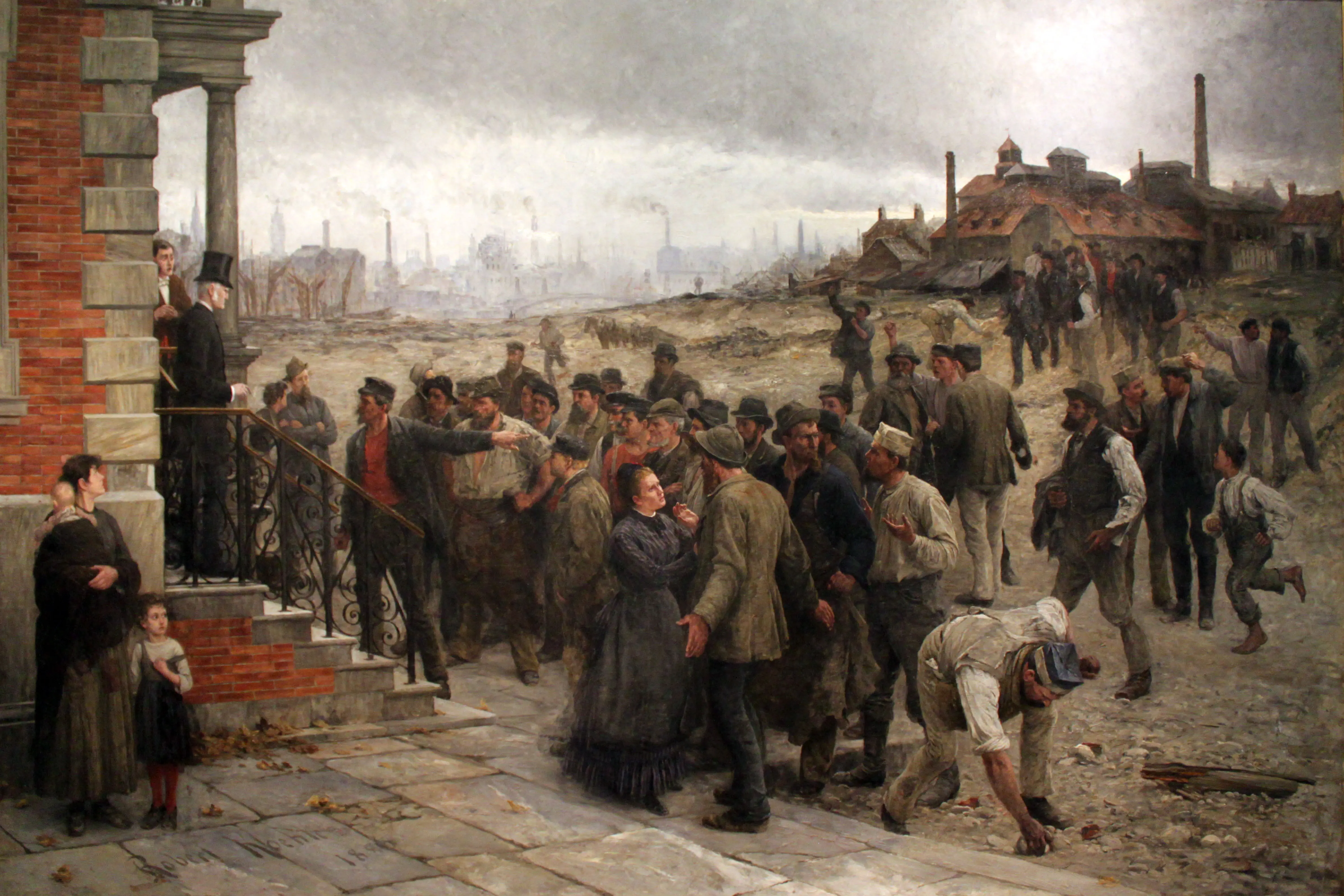 Alfred Koehler, Der Streik (1886)
